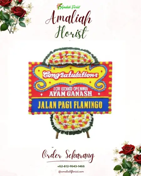 Sewa Papan Bunga Sekaran